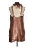 C/MEO Collective 100% Polyester Metallic Brown Cocktail Dress Size M - photo 2