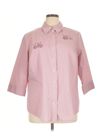 Allison Daley 3/4 Sleeve Button-Down Shirt (view 1)