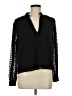Ann Taylor LOFT 100% Polyester Black Long Sleeve Blouse Size M - photo 1