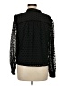 Ann Taylor LOFT 100% Polyester Black Long Sleeve Blouse Size M - photo 2
