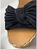 Valentino Black Brown Raffia Bow Espadrille wedges Size EU 40 - photo 4