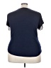 Espresso Chevron-herringbone Brown Short Sleeve Top Size 3X - photo 2