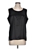 Susan Graver Black Sleeveless Blouse Size L - photo 1