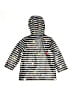 Joules 100% Polyester Stripes Silver Raincoat Size 4 - photo 2