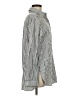 Max Studio Stripes Silver Long Sleeve Blouse Size M - photo 4
