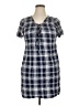 Torrid Plaid Blue Casual Dress Size 1X Plus (1) - photo 1