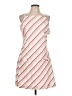 S'edge Stripes White Casual Dress Size L - photo 1