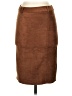 Olivia Grey Solid Brown Casual Skirt Size S - photo 1