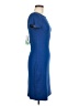 Boden Solid Blue Casual Dress Size 6 - photo 4