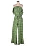 Max Studio Argyle Green Jumpsuit Size S - photo 1