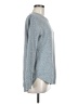 Pink Clover 100% Polyester Solid Silver Pullover Sweater Size L - photo 4