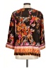 Cream 100% Viscose Black 3/4 Sleeve Blouse Size EU 40 / US 10 - photo 2