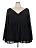 Torrid Black 3/4 Sleeve Blouse Size 4X Plus (4) - photo 1
