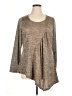 One World Gray 3/4 Sleeve Top Size 1X - photo 1