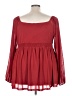 Torrid Red Long Sleeve Blouse Size 4X Plus (4) - photo 2
