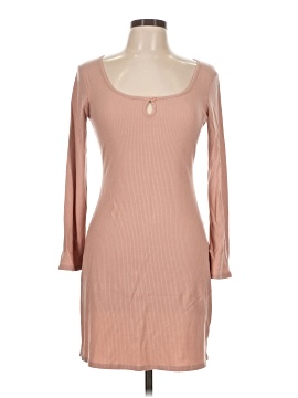 princess polly baby blue dress Women's Long-Sleeve Twist-Front Maxi Dress in Brown Pattern | Size XXS main image 1