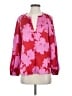 Sugarlips 100% Polyester Red 3/4 Sleeve Blouse Size XS - photo 1