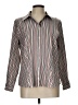 Gerry Weber Stripes Brown Long Sleeve Button-Down Shirt Size L (estimated) - photo 1