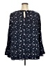 Lane Bryant 100% Rayon Blue Long Sleeve Blouse Size 20 - photo 2