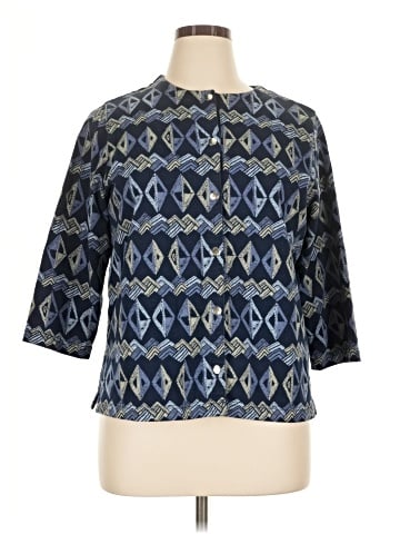 Studio Works 3/4 Sleeve Blouse (view 1)