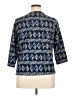 Studio Works Argyle Blue 3/4 Sleeve Blouse Size 1X - photo 2