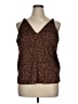 Old Navy 100% Polyester Brown Sleeveless Blouse Size XL - photo 1