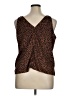 Old Navy 100% Polyester Brown Sleeveless Blouse Size XL - photo 2