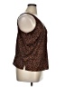 Old Navy 100% Polyester Brown Sleeveless Blouse Size XL - photo 4