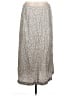 Vince. Animal Print Silver Silk Skirt Size 12 - photo 2