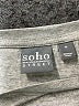Soho 100% Cotton Metallic Silver Short Sleeve Top Size XL - photo 7