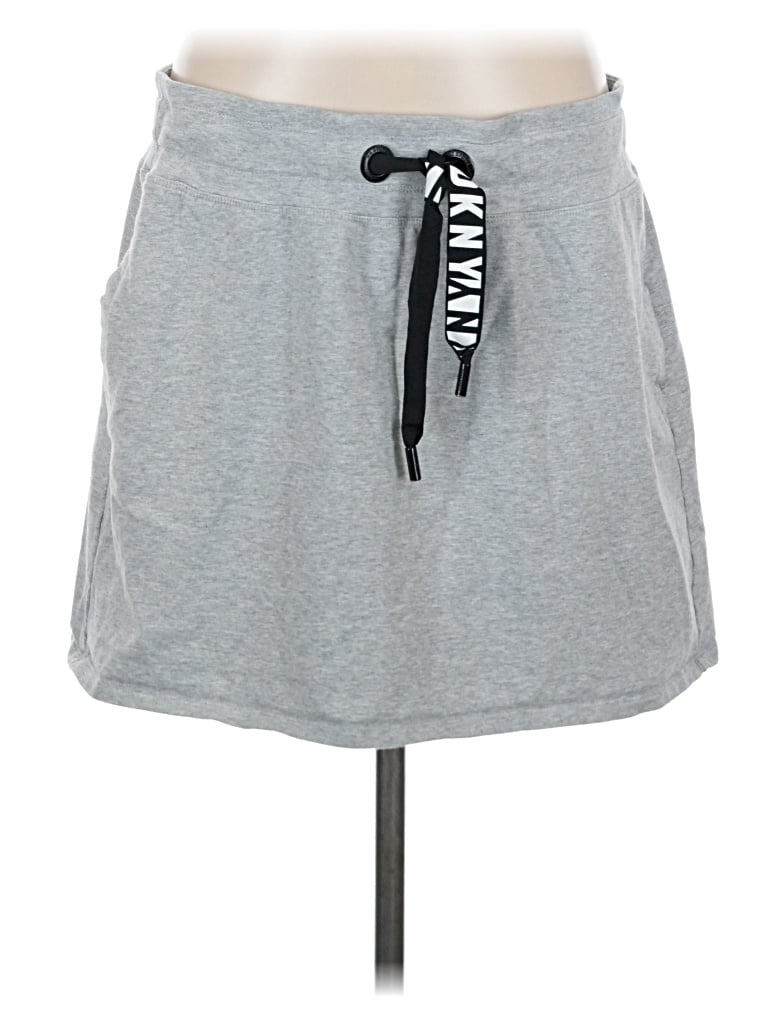 Pre-owned Dkny Sport Casual Skirt In Gray
