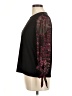 CeCe Black Long Sleeve Blouse Size M - photo 5