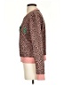 Free the Roses 100% Cotton Animal Print Pink Pullover Sweater Size S - photo 5