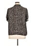 CeCe Animal Print Black Short Sleeve Blouse Size 1X - photo 2