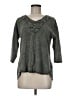 Christopher & Banks Gray 3/4 Sleeve Top Size M - photo 1