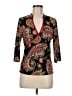 Assorted Brands Black 3/4 Sleeve Blouse Size M - photo 1
