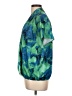 Shein 100% Polyester Tropical Green Short Sleeve Blouse Size 12 - photo 5