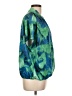 Shein 100% Polyester Tropical Green Short Sleeve Blouse Size 12 - photo 4