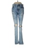 Zara Hearts Blue Jeans Size 31 waist - photo 1