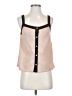 Forever 21 100% Polyester Tan Sleeveless Blouse Size S - photo 1
