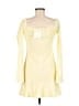 Easy Clothes Yellow Casual Dress Size M - photo 2