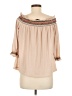 E&M Collection Tan 3/4 Sleeve Blouse Size M - photo 2