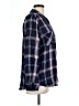 Soft Joie 100% Rayon Plaid Blue Long Sleeve Blouse Size L - photo 4