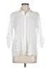 Notations White 3/4 Sleeve Button-Down Shirt Size M - photo 1