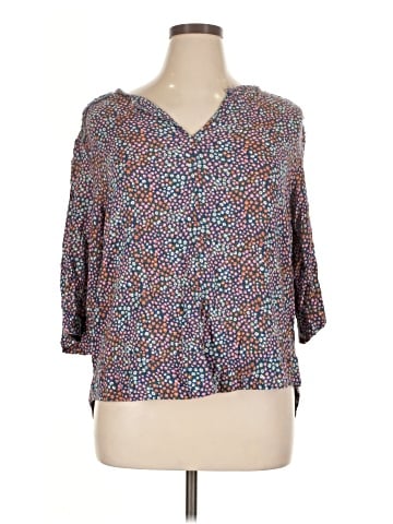 Caslon 3/4 Sleeve Blouse (view 1)