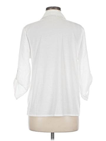Notations 3/4 Sleeve Button-Down Shirt (view 2)