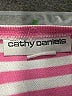 Cathy Daniels Stripes Pink Short Sleeve Blouse Size L - photo 7