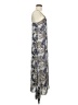 Assorted Brands 100% Rayon Paisley Silver Casual Dress Size M - photo 4