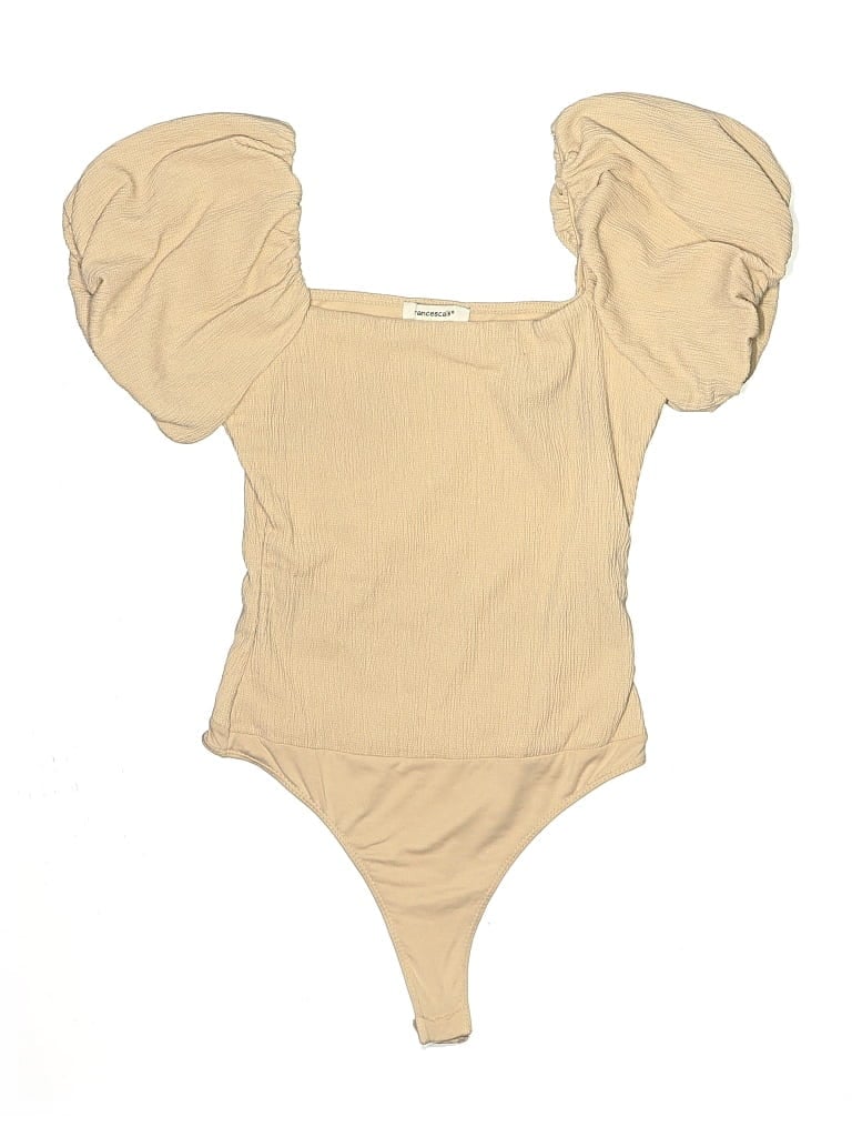 Click to view more detailed imagery on our partner's website Pre-owned Francesca's Bodysuit In Tan