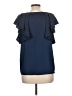 Worthington 100% Polyester Blue Short Sleeve Blouse Size L - photo 2
